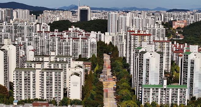 경기도 성남시 분당구 일대 아파트단지 모습. /연합뉴스