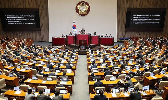 국회 본회의장 [연합뉴스 자료사진]