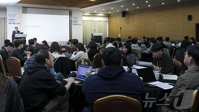 한국로슈진단 '진단검사가 제시하는 미래 의료와 혁신' 기자간담회 전경(한국로슈진단 제공)