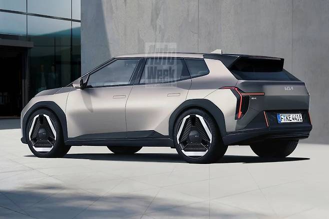 기아 'EV4 해치백' 예상도 (출처 : Auto week)
