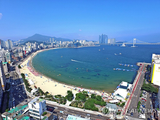 부산 수영구 광안리 해수욕장. 연합뉴스