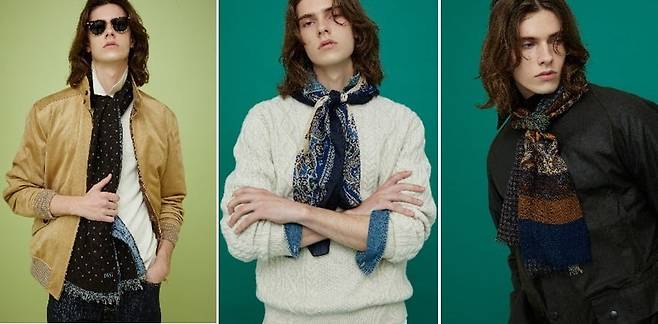 닥스의 남성용 스카프 제품. 사진=LF 제공