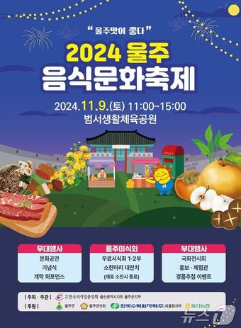 ‘2024 울주음식문화축제’ 포스터.(울주군 제공)