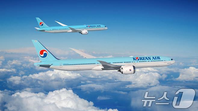 대한항공 보잉 B777-9(아래), B787-10. (대한항공 제공) 2024.7.22/뉴스1 ⓒ News1 유승관 기자