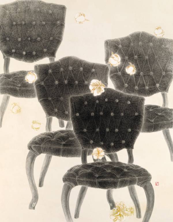 임소형 ‘glory’ 91 X 116.8cm, 장지, 분채 2024.