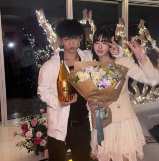 래퍼 김하온과 과즙세연. 과즙세연 인스타그램