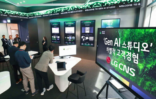 LG CNS가 마곡 본사에 마련한 '젠(Gen) AI 스튜디오' (이미지=LG CNS)