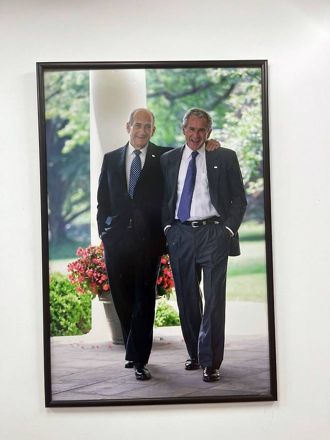 올메르트 이스라엘 총리와 부시  미국 대통령. /이스라엘 뉴스