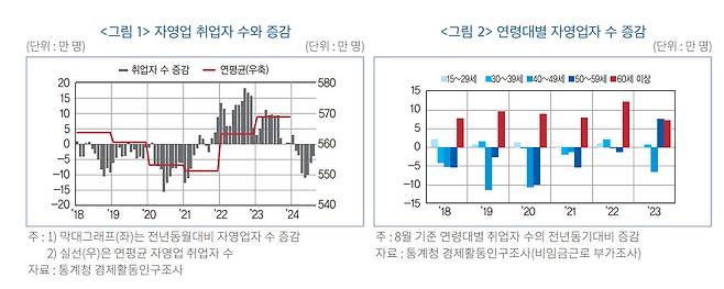 한국금융연구원 ‘고령층 자영업 차주의 부채 현황과 시사점’ 보고서 발췌.