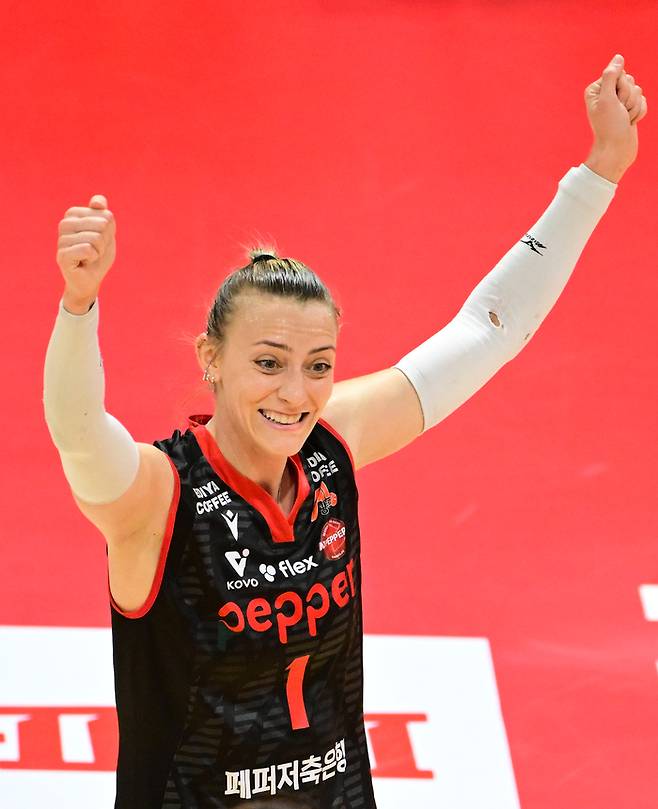 페퍼저축은행 새 외국인 선수 테일러. 제공 | 한국배구연맹
