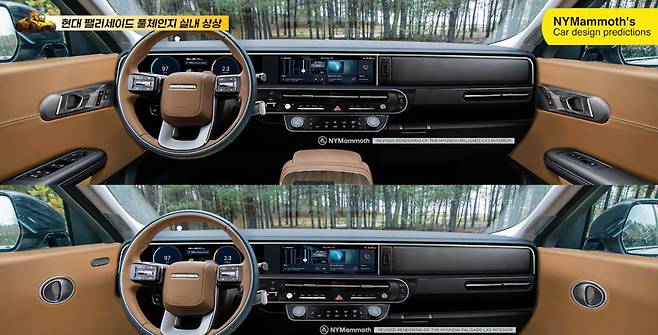 현대차 '팰리세이드 풀체인지' 예상도 (출처 : 뉴욕맘모스)