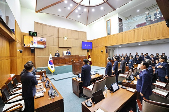 부안군의회 제2차 정례회 개회식  [사진=부안군의회 ]