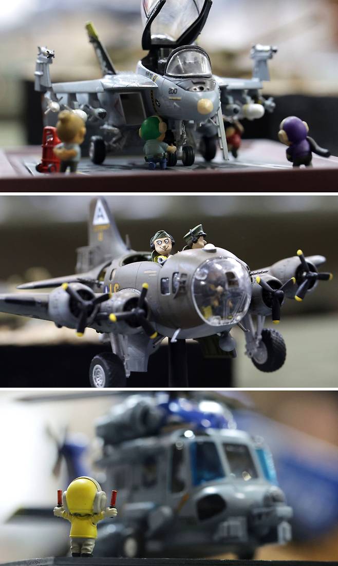 F-18F, B-17F, MH-60R - 정흥교 作