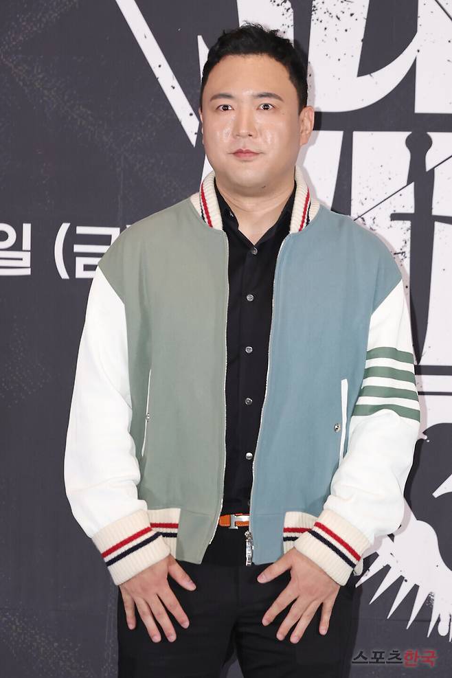 웨이브 오리지널 예능 '피의 게임 시즌3' 제작발표회에 참석한 스티브예.&nbsp; 24.11.12 ⓒ이혜영 기자 lhy@hankooki.com