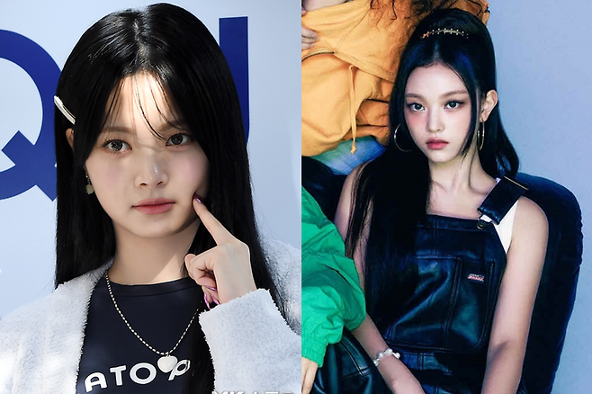 르세라핌 홍은채, 뉴진스 해린. / 사진 = 스타투데이, 어도어 제공