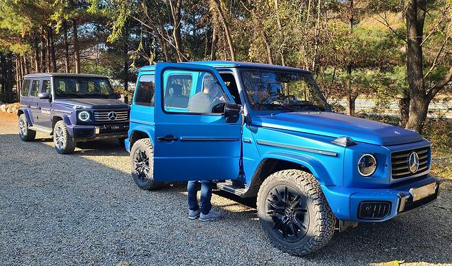 G580(오른쪽)과 G450d [촬영 홍규빈]