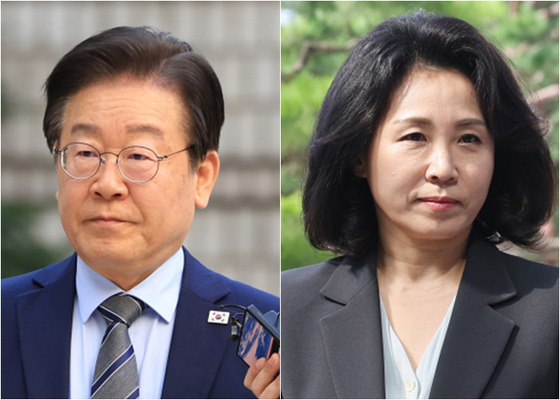 이재명 더불어민주당 대표(왼쪽), 이 대표 부인 김혜경 씨. 〈자료사진=연합뉴스〉