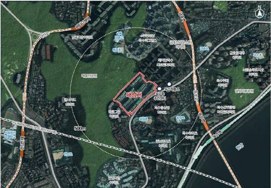 옥수극동아파트 위치도. [서울시 제공]