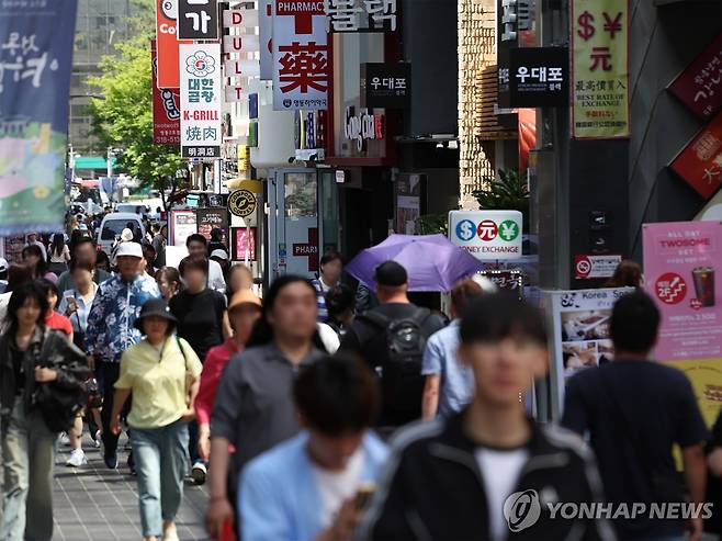 서울 명동거리 [연합뉴스 자료사진]