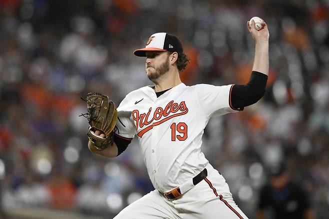 두산이 새 외국인 투수로 영입한 콜 어빈. 사진 | 볼티모어=AP연합뉴스