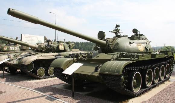 러시아군이 사용하는 T-55 전차 자료사진