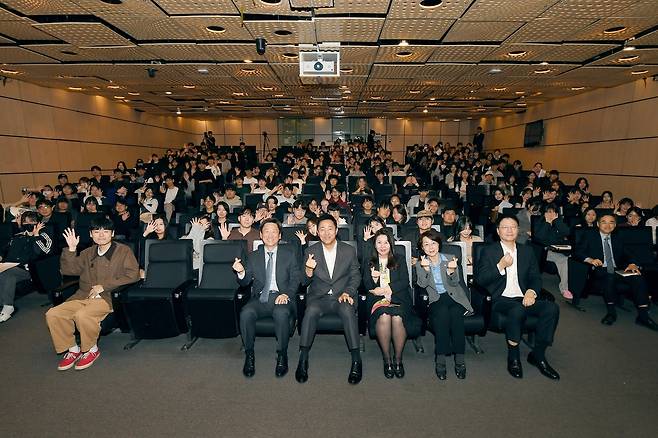 오세훈 서울시장, 국민대서 강연 [국민대 제공. 재판매 및 DB 금지]