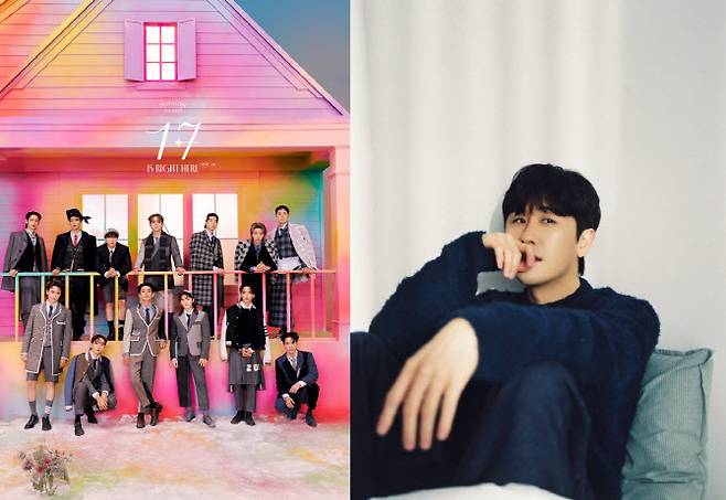 세븐틴(왼쪽)과 영탁(사진=각 소속사)