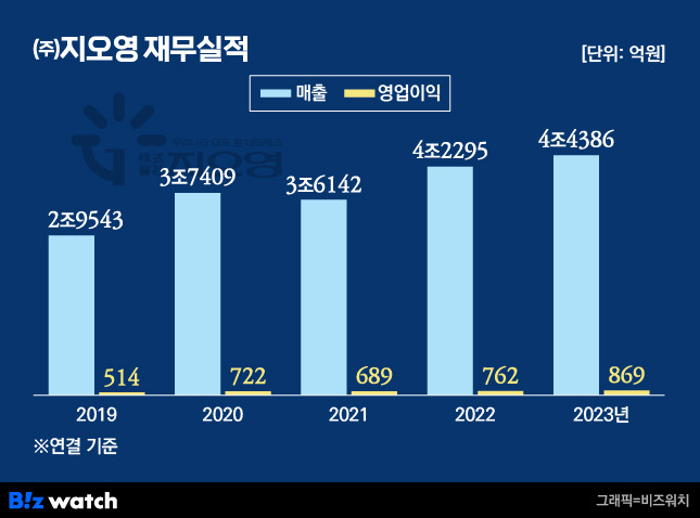 (주)지오영 재무실적