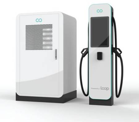 북미 수출형 스마트 전력 분산형 전기자동차 충전기./사진제공=모던텍
