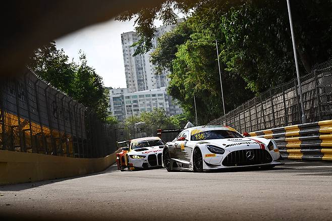 제71회 마카오 그랑프리 FIA GT3 월드컵 '퀄리파이케이션 레이스' 장면. 사진 김학수 기자