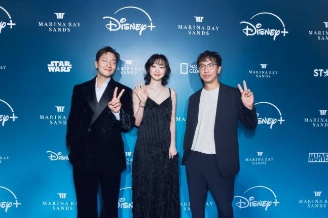 배우 손석구, 김다미, 윤종민 감독. 사진|디즈니