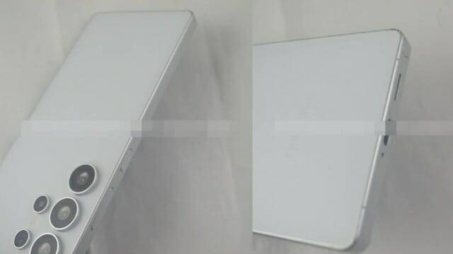 갤럭시S25 울트라의 측면 레일도 평평하게 바뀔 것으로 보인다. (사진=온리크스 엑스 @OnLeaks)