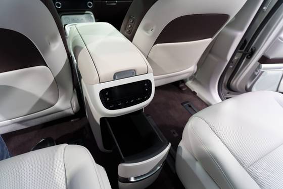 The Hyundai Ioniq 9 during the vehicle's media preview event held in Los Angeles in November [CHO YONG-JUN]