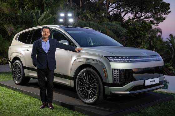 Hyundai Motor's Global Chief Operating Officer and Hyundai and Genesis Motor North America President and CEO Jose Munoz during Wednesday's World Premiere event at the Goldstein Residence in Los Angeles. [HYUNDAI MOTOR]