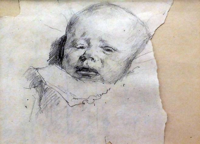 케테 콜비츠, ‘자고 있는 아이의 머리’