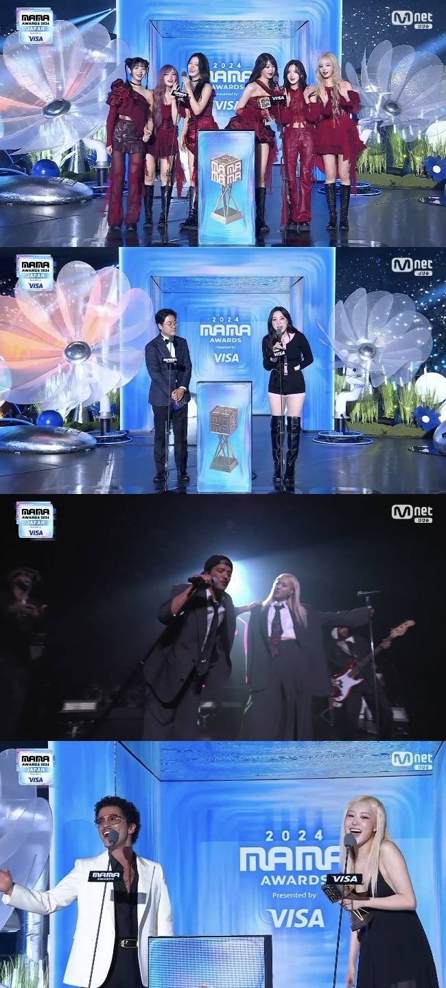 사진=Mnet ‘2024 MAMA AWARDS’ 생중계 캡처