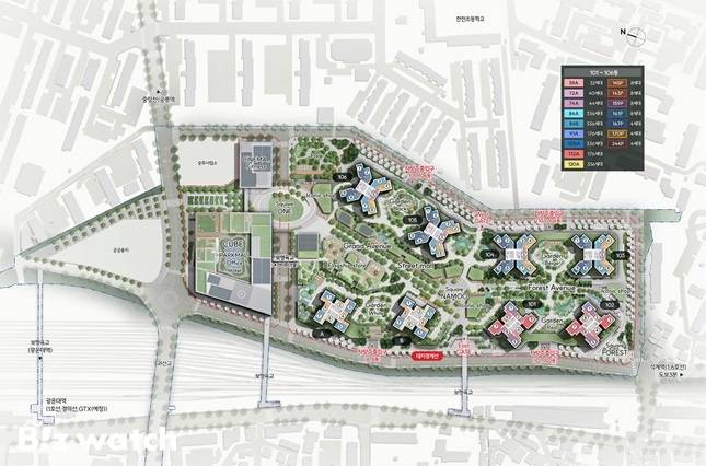 '서울원 아이파크' 단지배치도 /자료=HDC현대산업개발