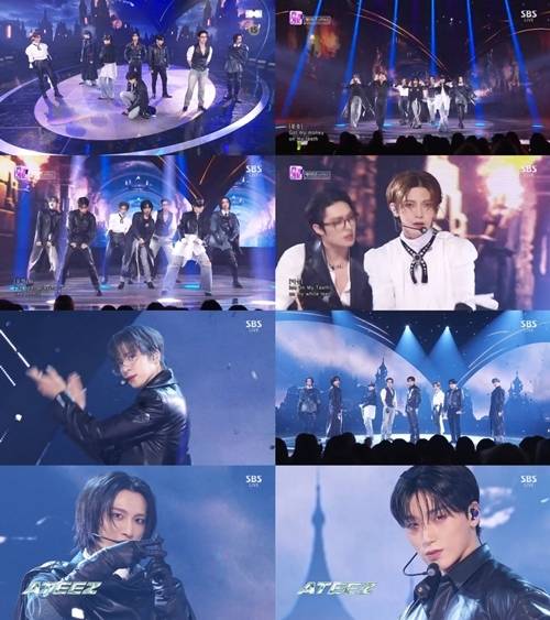 에이티즈(ATEEZ)가 연말에도 계속해서 ‘금빛 질주’를 이어간다. 사진=인기가요