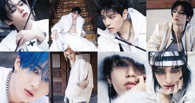 스트레이 키즈 리노 방찬 승민 아이엔 현진 한 필릭스 창빈(왼쪽 위부터 시계 방향) 티저 이미지. /JYP엔터