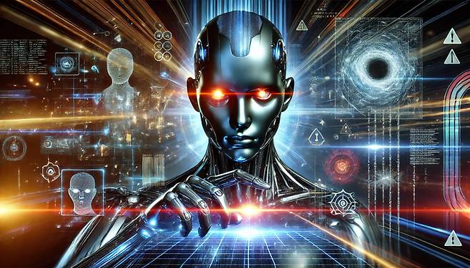 인공지능(AI)을 주된 매개체로 사이버 보안 체계를 무너뜨리려는 움직임이 한층 강화될 것으로 전망된다.  사진은 관련된 이미지를 AI가 생성해낸  모습.  챗GPT 4o