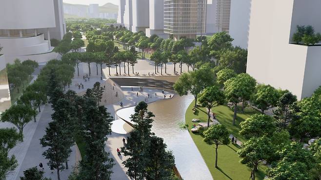 세운재정비촉진지구 도심공원 투시도 [서울시 제공. 재판매 및 DB 금지]