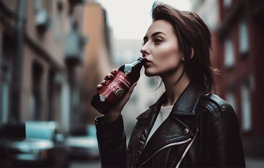 저혈당 증상이 나타나면 콜라와 같은 단 음식을 먹는 게 좋다ㅣ출처: 미드저니