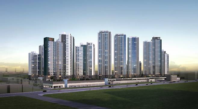 인하대역 푸르지오 에듀포레 투시도. 더피알