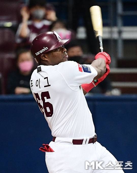 푸이그는 지난 2022년 키움에서 뛰었다. 사진= MK스포츠 DB