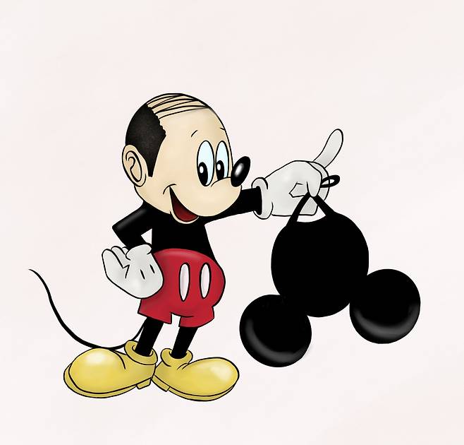 Fan-made meme of "Mickey Mouse," the main character from the eponymous American animated TV series (Pinterest)