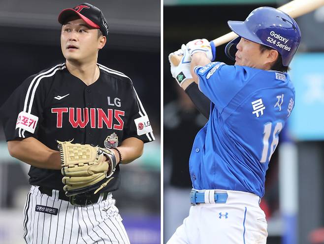 최원태(왼쪽), 류지혁.LG·삼성 제공