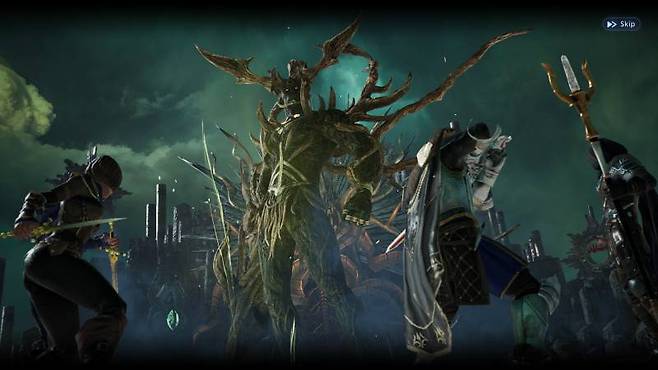 거대한 스케일의 보스전