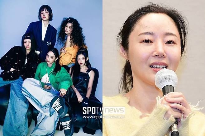 ▲ 뉴진스(왼쪽), 민희진. ⓒ곽혜미 기자, 어도어