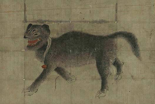 가회민화박물관 소장 조선 민화 ‘삼목구’ [사진 경기도미술관]