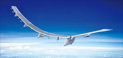 햅스모바일의 ‘선글라인더’. 2020년 세계 최초로 성층권에서 LTE 통신 중계를 시연했다.   /햅스모바일 제공